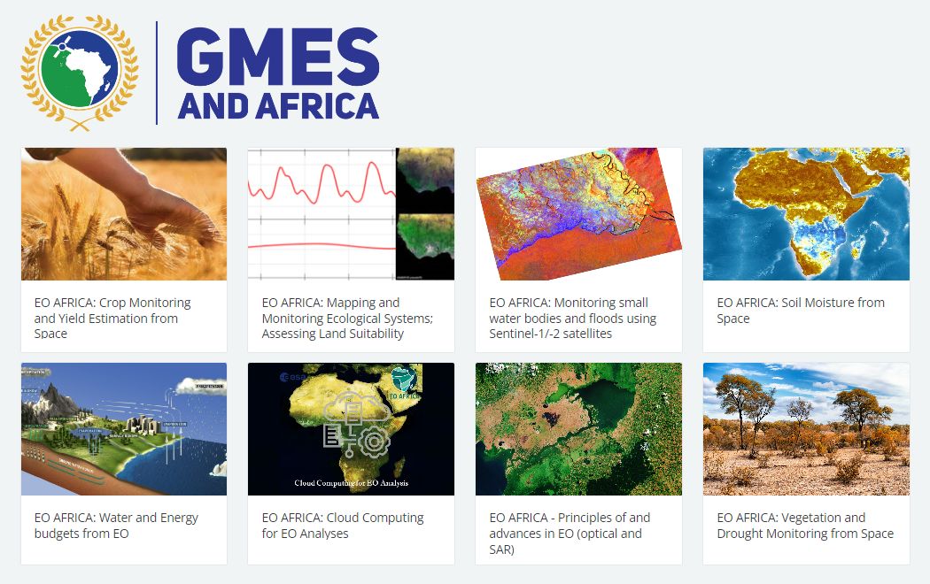 Announcing the Training Modules at the GMES AND AFRICA Announcing the Training Modules at the GMES AND AFRICA